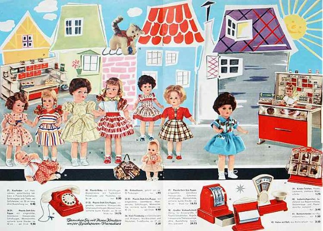Alte Puppen 1950er Jahre